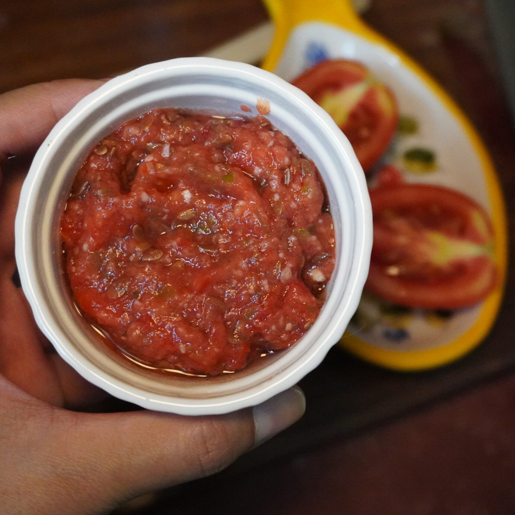 Tomato and Flax seeds chutney